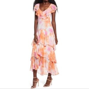 Wayf Chelsea Tiered Ruffle Dress